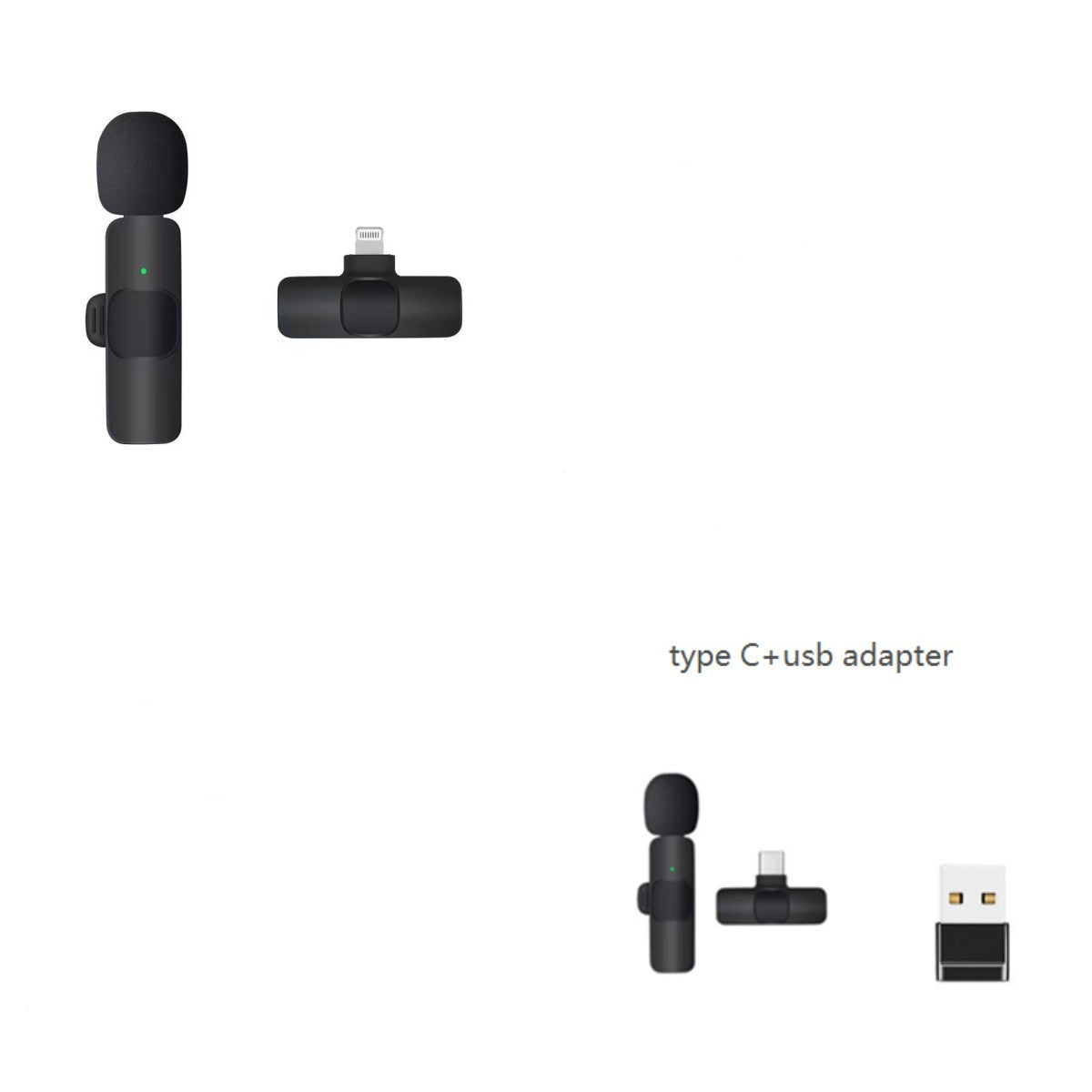Dual Wireless Lavalier Microphone - Perfect for Outdoor Use with Crystal-Clear Audio CJ