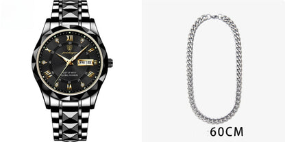 Men's Waterproof Double Calendar Luminous Quartz Watch A&S Collection