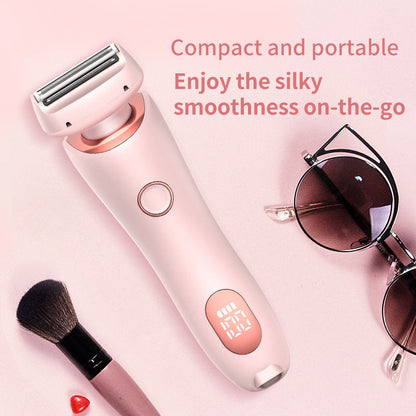 2 In 1 Hair Removal Epilator USB Rechargeable Trimmer Women Body Razor Face Leg Armpit Bikini Hand Pubic Shaver Hair Remover A&S Collection
