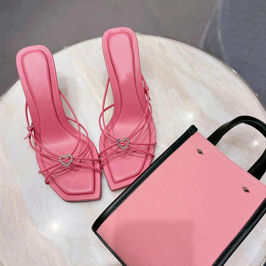 Romantic Rhinestone Thin Heels: High Heels for Women Who Love Elegance CJYD1813356