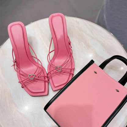 Romantic Rhinestone Thin Heels: High Heels for Women Who Love Elegance CJYD1813356