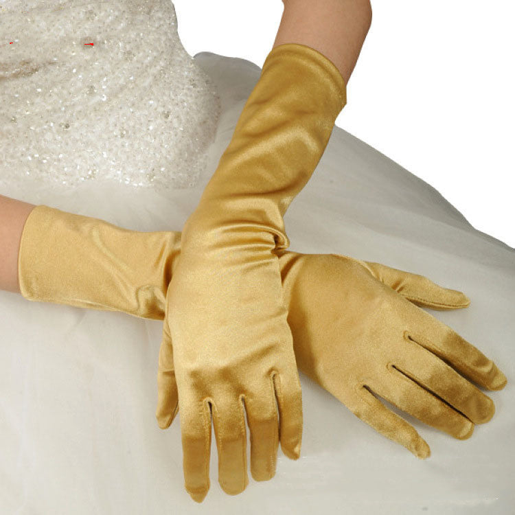 Wedding Dress Gloves Show Banquet CJ