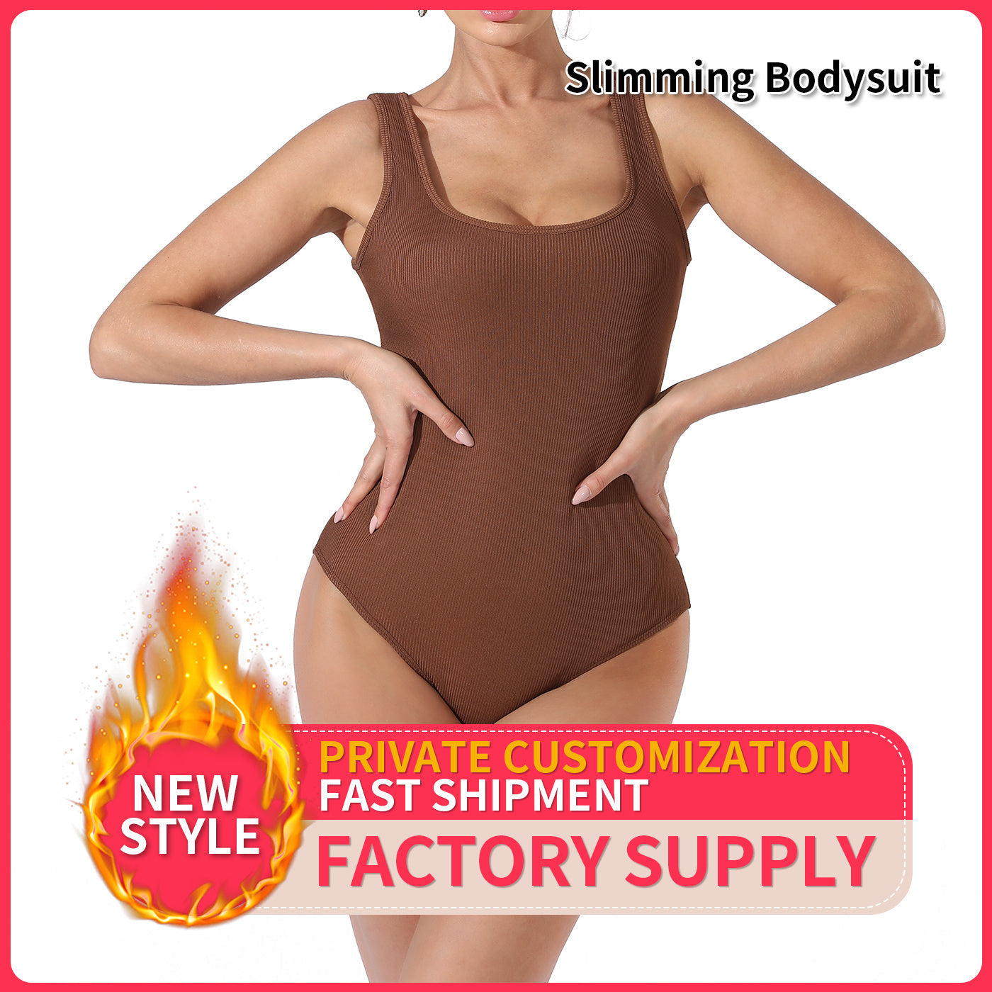 Women's Fashion Simple Solid Color Bodysuit A&S Collection