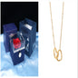 Rotating Soap Flower Rose Gift Box Creative Rotating Rose Jewelry Packaging Box Valentine's Day Gift For Women A&S Collection
