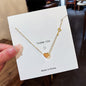 Fashion Titanium Steel Necklace - Light Luxury Design with Advanced Sense for Unique Style CJ