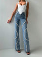 Rhine Stone Straight Leg Jeans CJ