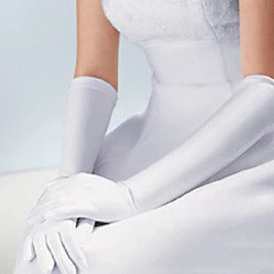Wedding Dress Gloves Show Banquet CJ