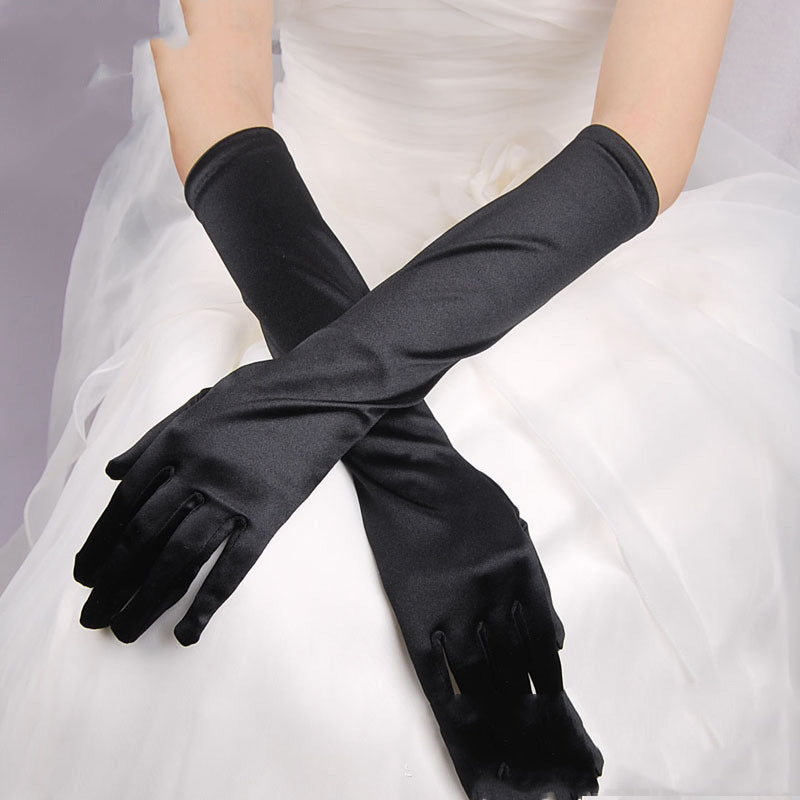 Wedding Dress Gloves Show Banquet CJ