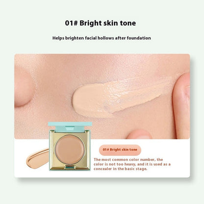 Soft And Balanced Durable Waterproof And Sweatproof Smear-proof Makeup Concealer With Powder Puff A&S Collection