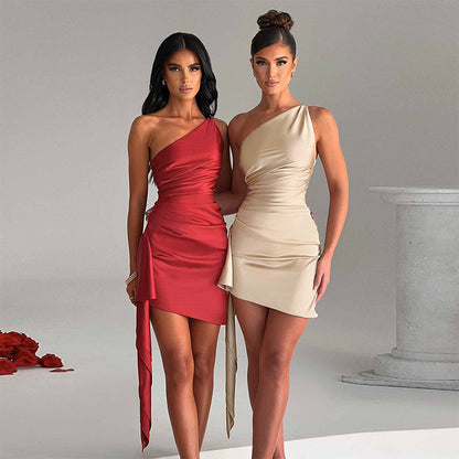 Sexy One-Shoulder Dress CJ