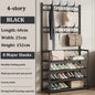Clothes Hat Hangers Shoe Rack Multi-ayer Shoe Rack Simple Floor Shoes and Hat Racks Load-bearing Living Room Organizer Shelf A&S Collection
