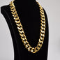 L158 Thick Curb chain 15mm choker Blogger Punk Jewelry Gold Plated stainless Steel Cuban Chain Necklace for women A&S Collection
