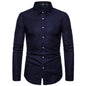 Men's printed long-sleeved shirts sell well Business polka dot long-sleeved shirts Wish slim shirt men A&S Collection