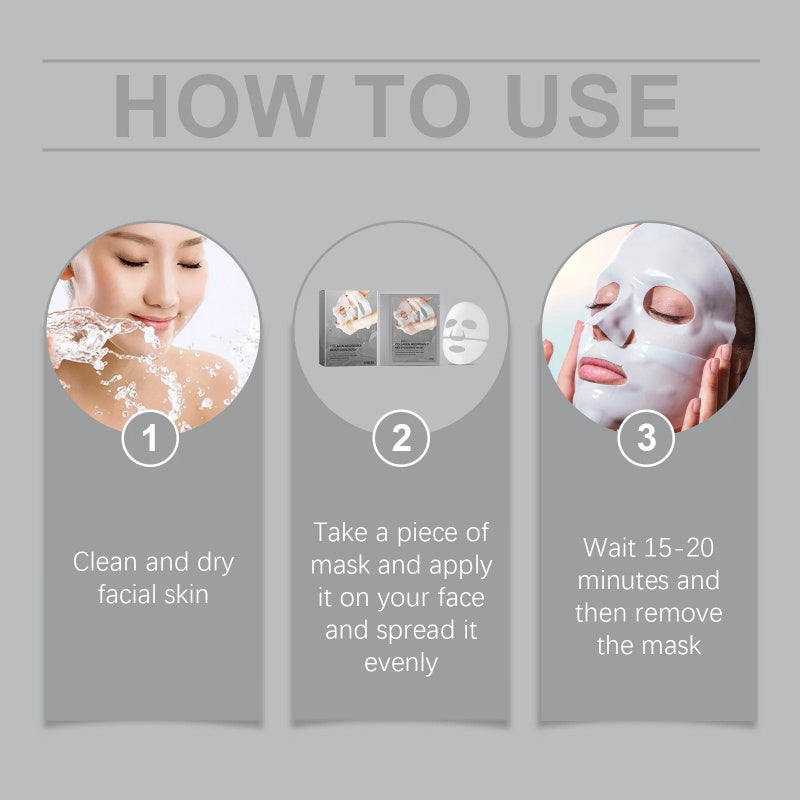 Bio Collagen True Deep Mask, Collagen Mask Overnight, Facial Care Collagen Mask Moisturizing Anti-Aging Mask A&S Collection