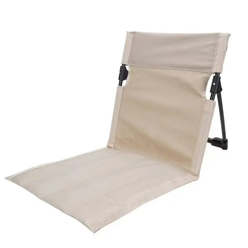 Foldable Camping Chair Outdoor Garden Park Single Lazy Chair Backrest Cushion Picnic Camping Folding Back Chair Beach Chairs A&S Collection