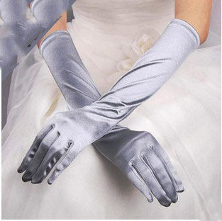 Wedding Dress Gloves Show Banquet CJ