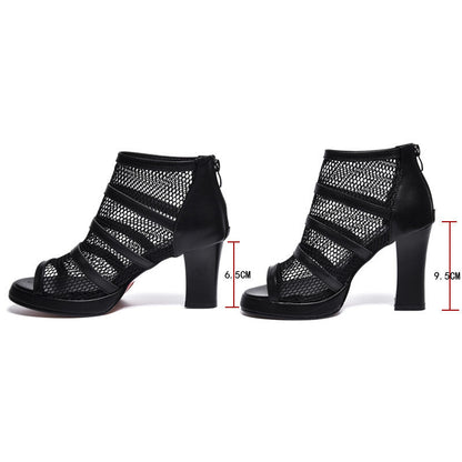 Best Mesh Shoes for Women | Thick Heel High Heels – Shop Now CJNS1272194