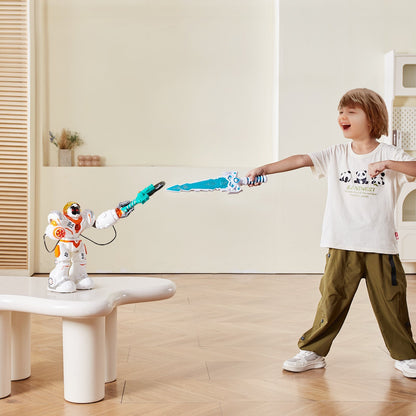 VEVOR RC Robot Toy Battle Robot For Kids Remote Control Robotic Toy Programmable