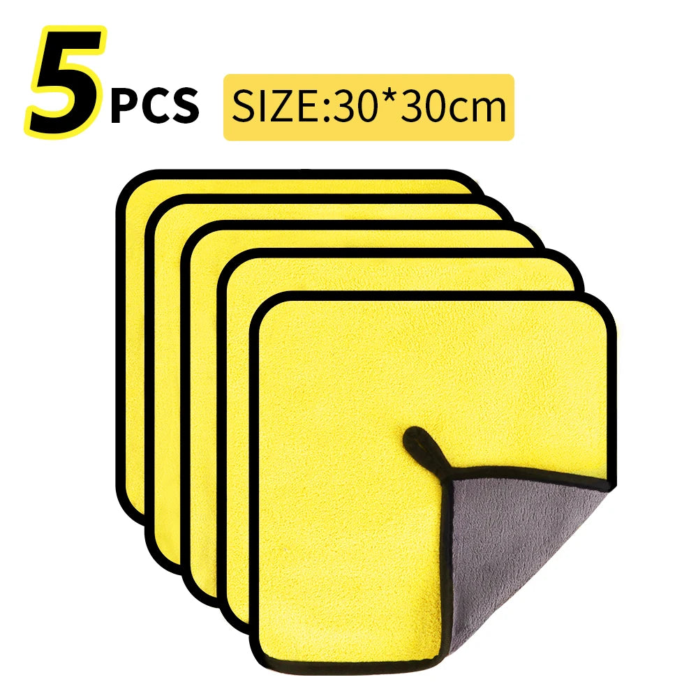 Microfiber Towel Car Microfiber Cloth Wash Towel Microfiber Cleaning Cloth Car Wash Drying Towel Auto Detailing A&S Collection