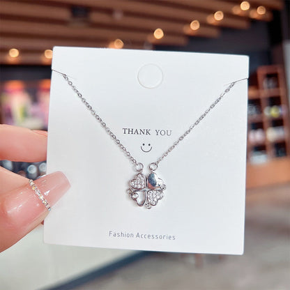 Fashion Titanium Steel Necklace - Light Luxury Design with Advanced Sense for Unique Style CJ