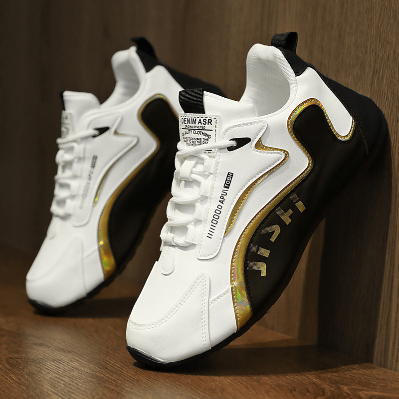Fashion Colorblock Lace-up Sneakers For Men Breathable Low-top Dad Shoes Running Walking Sports Shoes A&S Collection