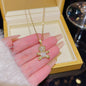 Fashion Titanium Steel Necklace - Light Luxury Design with Advanced Sense for Unique Style CJ