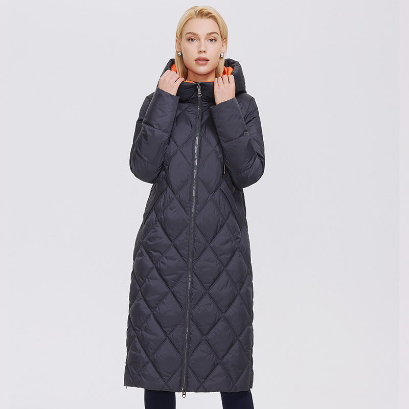 Ozon Wild strawberry Autumn Winter women's coat plus long women's thick warm cotton women's coat A&S Collection
