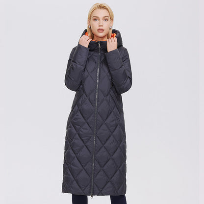 Ozon Wild strawberry Autumn Winter women's coat plus long women's thick warm cotton women's coat A&S Collection
