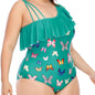 Women's Fashion Printed One-piece Swimsuit CJ