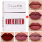6 Boxes Of Matte Non-stick Cup Waterproof Lipstick Long Lasting Lip Gloss A&S Collection