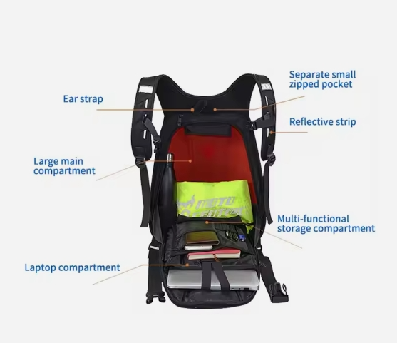 MOTOCENTRIC Waterproof Motorcycle Backpack Motorcycle Tail Bag A&S Collection