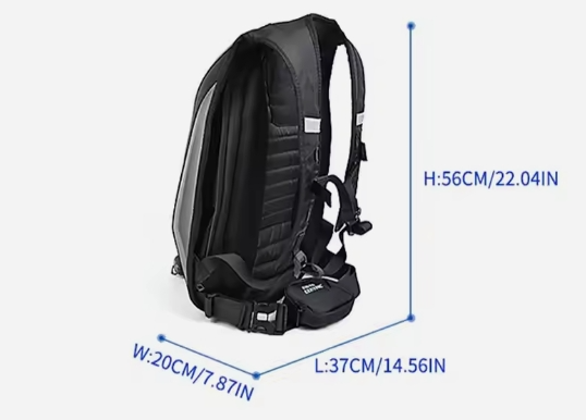 MOTOCENTRIC Waterproof Motorcycle Backpack Motorcycle Tail Bag A&S Collection