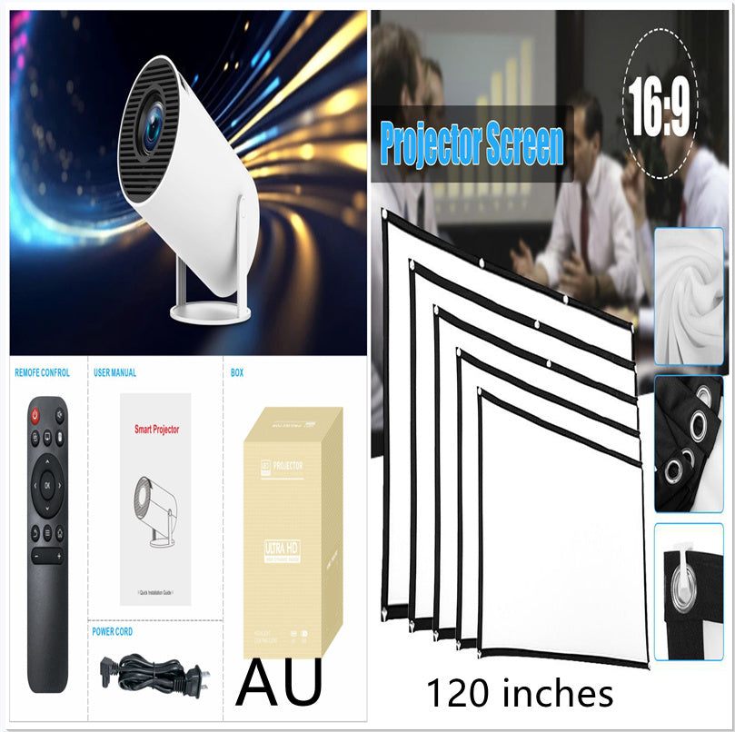 HY300 Pro Projector Home Theater Entertainment Portable Small Projector A&S Collection