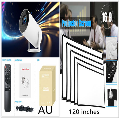 HY300 Pro Projector Home Theater Entertainment Portable Small Projector A&S Collection