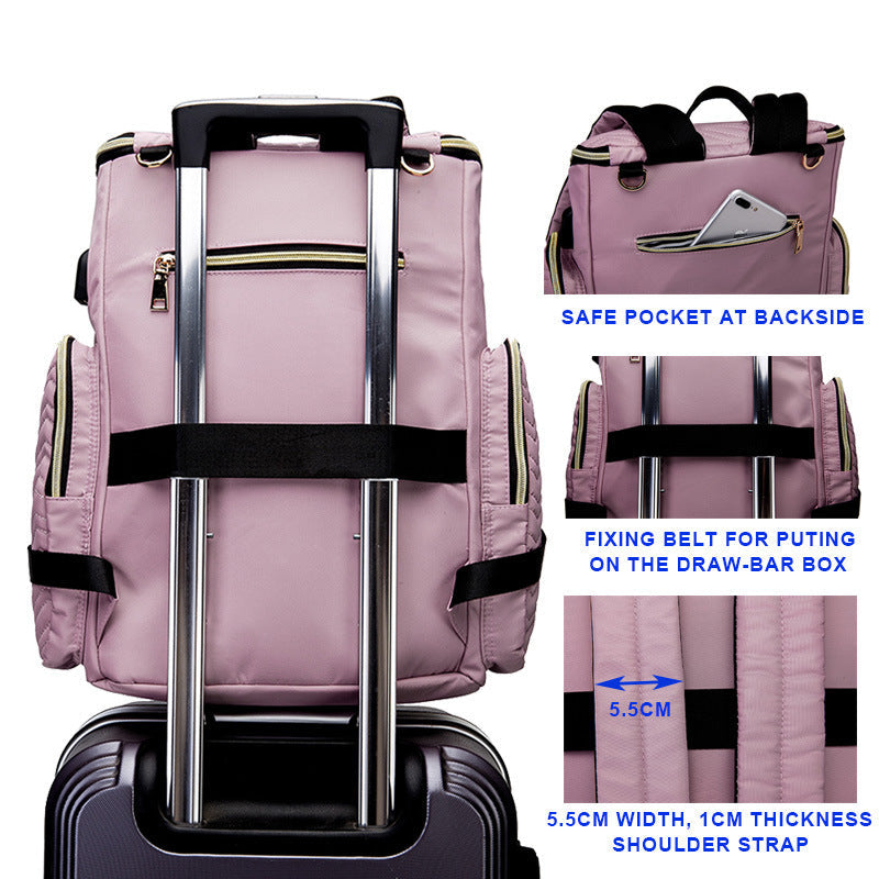 Large capacity mother and baby bag cross-border fashion women mother bag waterproof mother bag A&S Collection
