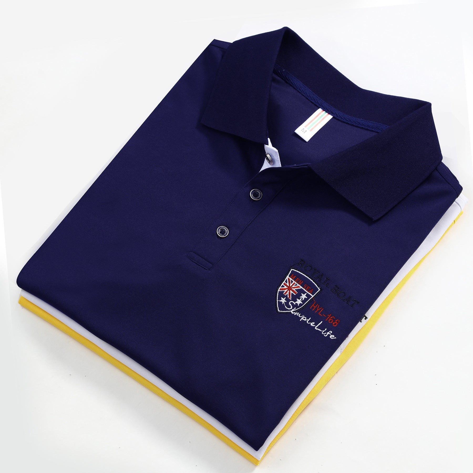 Men's casual half-sleeve lapel polo shirt for men A&S Collection