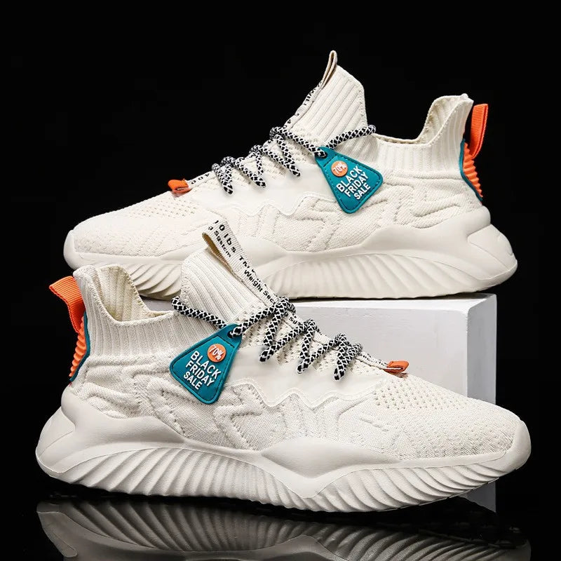 Various Styles of Men's Flying Woven Breathable Student Leisure Mesh Walking and Running Shoes A&S Collection