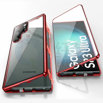 Applicable To S24Ultra Peep-proof Magnetic Mirror Universal Magnetic King Phone Case.