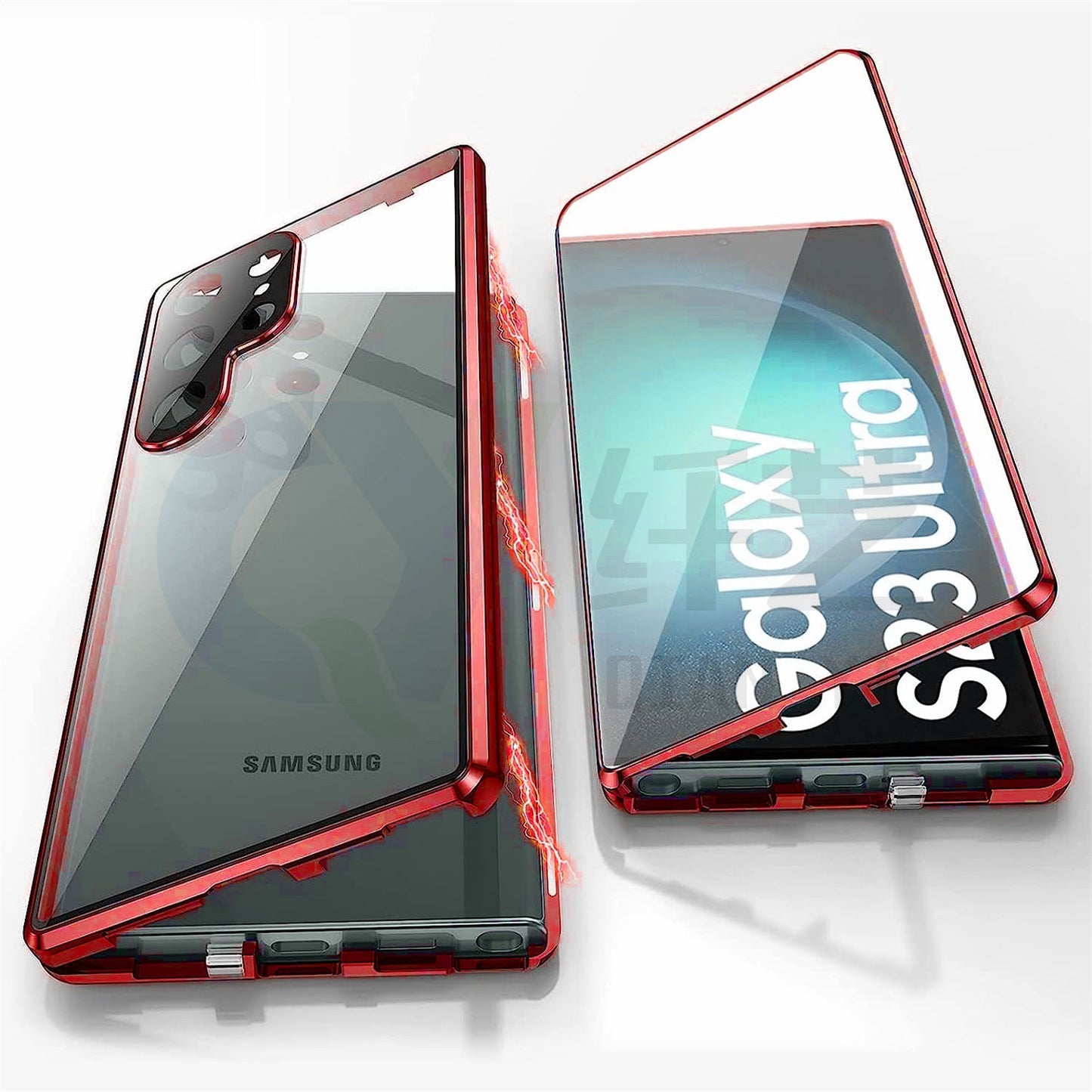 Applicable To S24Ultra Peep-proof Magnetic Mirror Universal Magnetic King Phone Case.