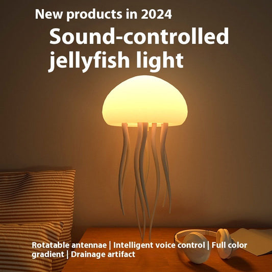 Jellyfish Mood Lamp LED Jellyfish Night Light Portable Jellyfish Lamp Jellyfish Decorations Smart Table Lamp For Bedside Desk A&S Collection