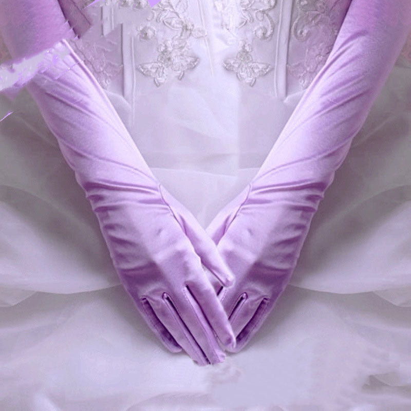 Wedding Dress Gloves Show Banquet CJ