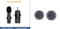 Wireless Collar Clip Microphone - 3-in-1 Design with Multi-Connector & 35-Hole Superior Sound Quality CJ