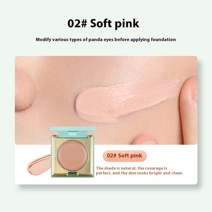 Soft And Balanced Durable Waterproof And Sweatproof Smear-proof Makeup Concealer With Powder Puff A&S Collection