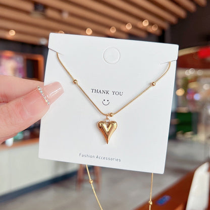 Fashion Titanium Steel Necklace - Light Luxury Design with Advanced Sense for Unique Style CJ