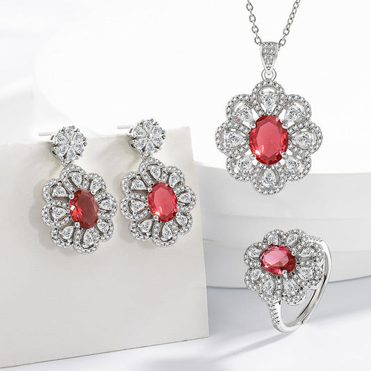 Bride Jewelry Earrings Necklace Jewelry Suit A&S Collection