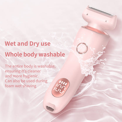 2 In 1 Hair Removal Epilator USB Rechargeable Trimmer Women Body Razor Face Leg Armpit Bikini Hand Pubic Shaver Hair Remover A&S Collection
