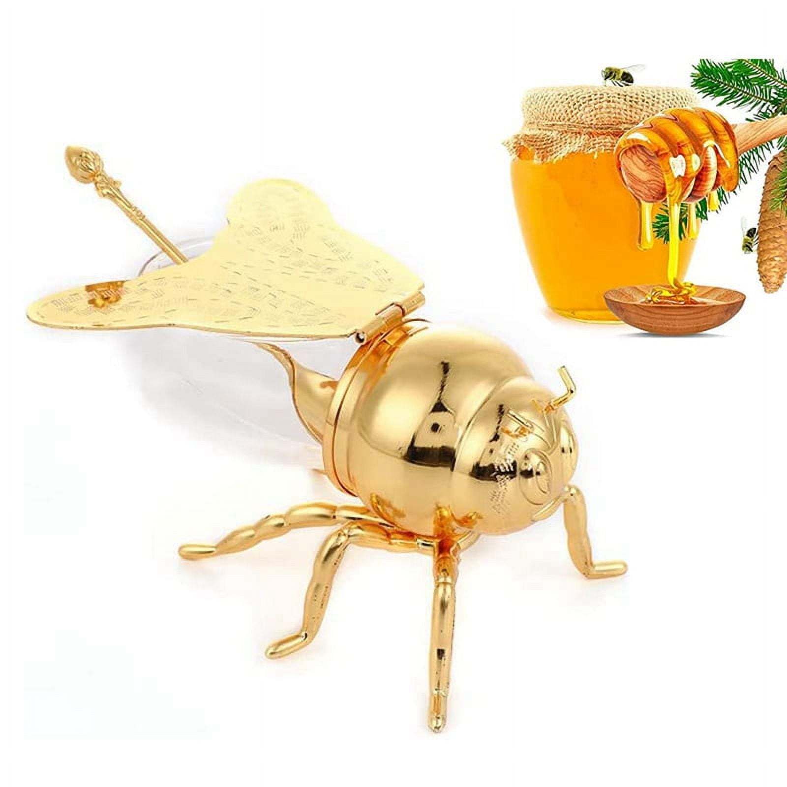 Bee Shaped Honey Jar with Spoon: Versatile Novelty Container for Condiments and Oil – Perfect for Kitchen, Festive Parties, and Everyday Use A&S Collection