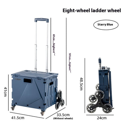 Household Portable Folding Supermarket Trolley CJ