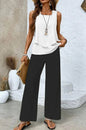 "Sleeveless Vest Pant Suit CJ