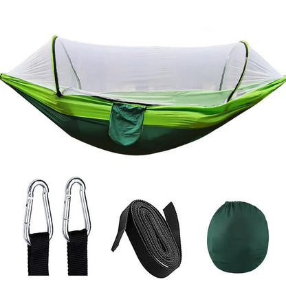 2 Person Outdoor Camping Hammock with Mosquito Net Portable Comfortable Sleeping Tent Hammock Outdoor Furniture Bed A&S Collection
